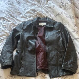 Women's Black Leather Jacket